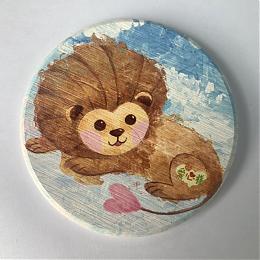 暖暖獅手作杯墊