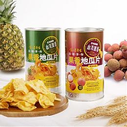 《虹牌油漆聯名款》三色芋薯片桶+《台灣啤酒聯名款》果香地瓜片罐