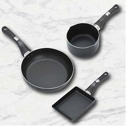 【圓鍋/平底鍋/玉子燒鍋-鍋具三款組】